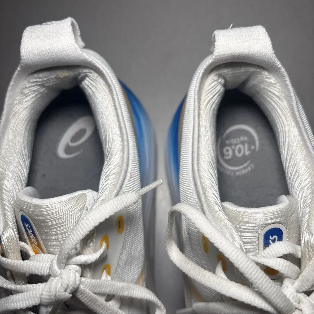 ASICS Gel-Kayano 31 Shoes Mens Size 10 White Blue Running Athletic Sneakers
